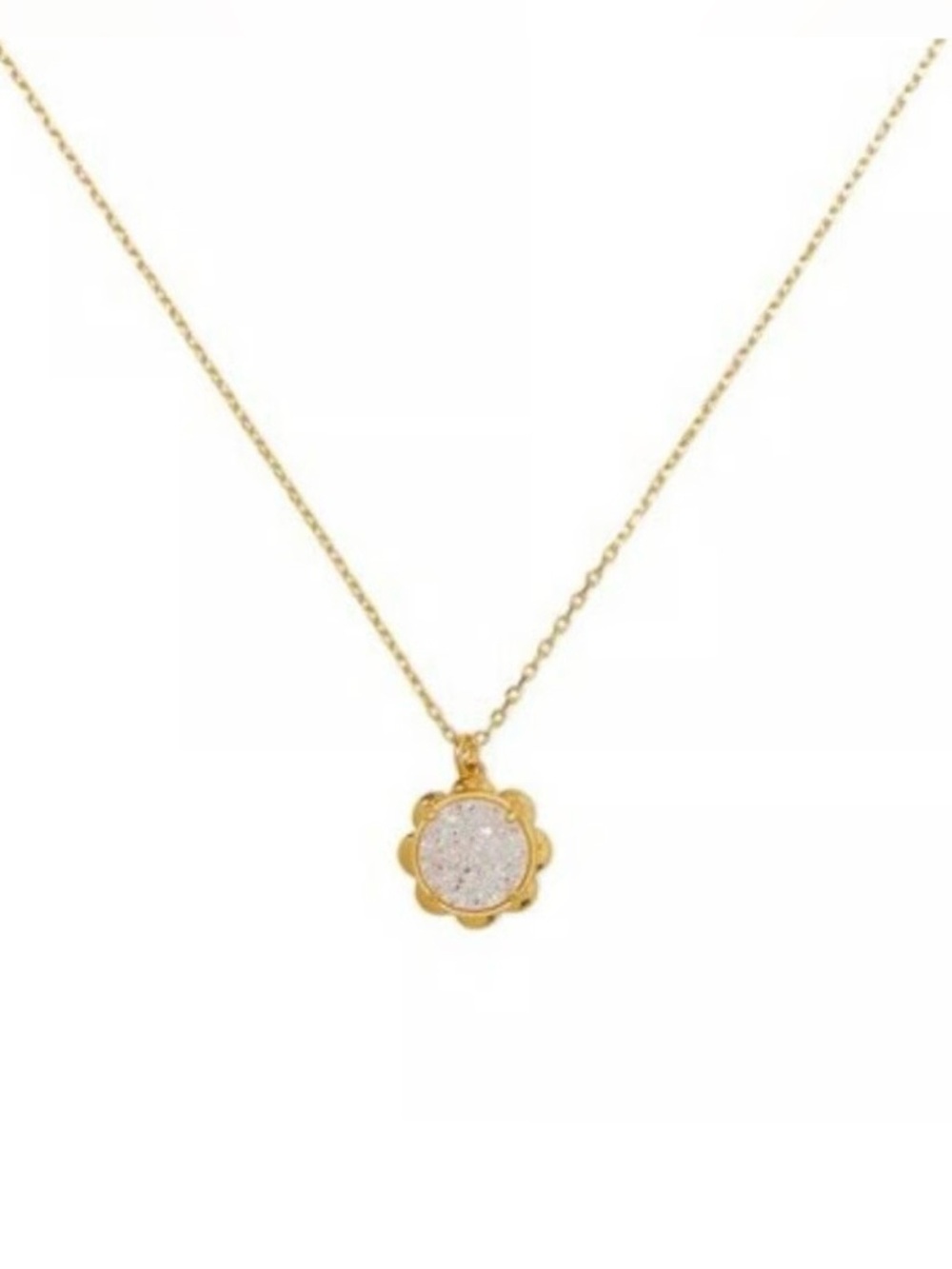 Kate Spade Pave Glitter Flower Pendant Necklace